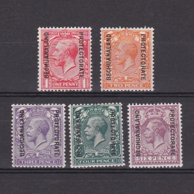 BECHUANALAND 1925, SG# 92-97, CV £68, Wmk Block Cypher, part set, KGV, MH