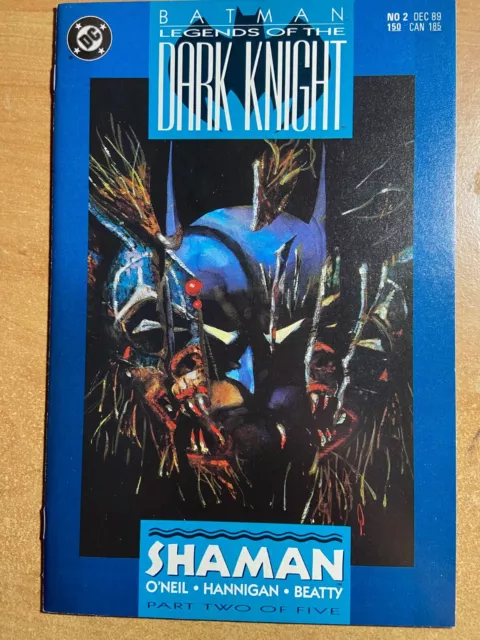 Batman Legends Of The Dark Knight #2 Shaman NM 9.2 1989 DC Comics O'Neil Beatty