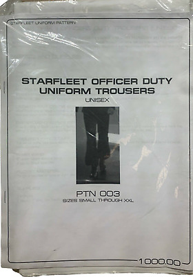 Star Trek Starfleet Officer Duty Uniform Trousers  Pattern Roddenberry