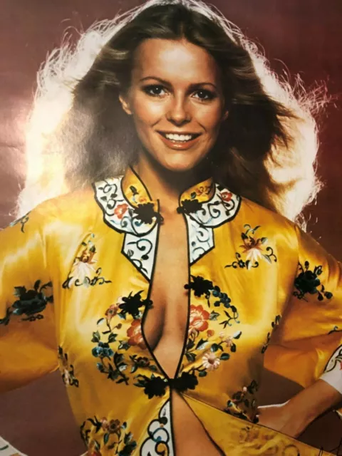 AFFICHE ACTEUR VINTAGE Cheryl Ladd 1977 portrait soufflant par le vent charlies anges 2