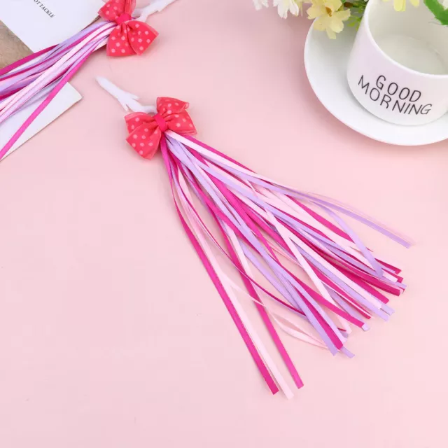 Biciclette Bambini Per Ragazze Bowknot Streamers Impugnature Bicicletta Nappa