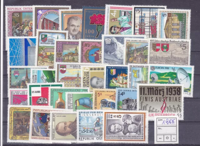 Österreich  Lot aus dem Jahr 1988 postfrisch siehe  Scan