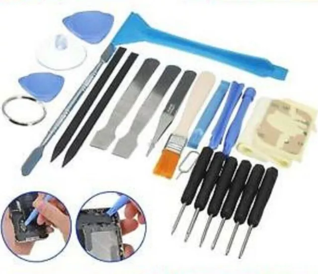 Kit d'outils de réparation pour téléphone portable 23 en 1 Spudger Pry outil d'ouverture tournevis ensemble