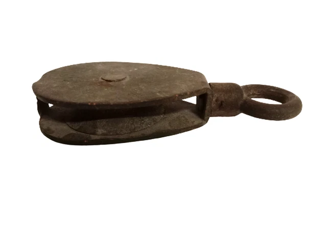 VINTAGE Marine BRASS PULLEY - Marine Hardware - FROM SHIP SALVAGE (1812)