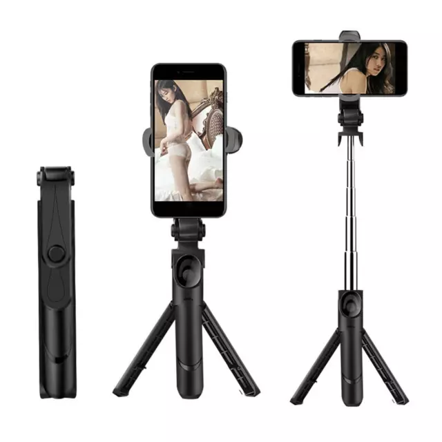 Portable Extensible Selfie Bâton Trépied Stand w/Amovible Sans Fil À