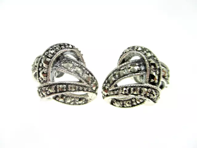 Markasit Designer Ohrringe 925 Sterling Silber Ohrstecker earrings Studs Gem