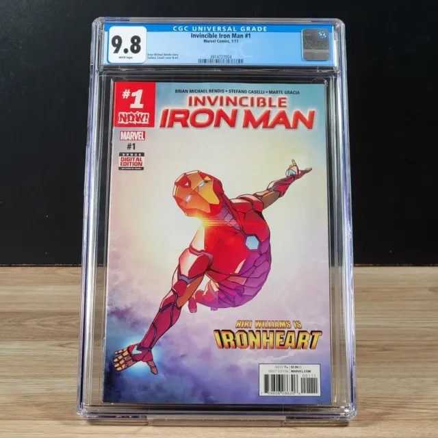 Invincible Iron Man #1 CGC 9.8 Marvel Comics 2017 Ironheart Riri Williams NM+/MT