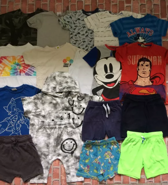 Boys Clothes Bundle 3-4 Years Shorts Sleeve T-shirts & Shorts TU George Etc