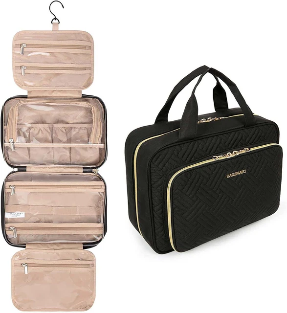 Toiletry Bag Hanging Travel Makeup Organizer with TSA Approved Transparent Cosme