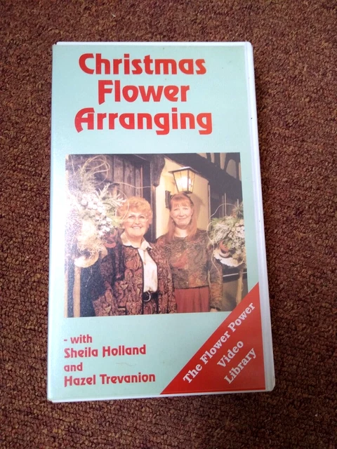 VHS VIDEO- CHRISTMAS Flower Arranging With Hazel Trevanion & Sheila ...