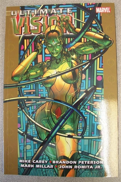 Ultimate Vision Marvel Tpb Comic 1St Print 1-5 Millar Romita Jr 2007 Nm New!