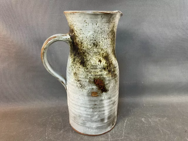 Ancien pichet pot à eau en grès céramique française vintage poterie