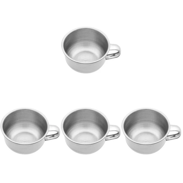4 ciotola per sapone da barba ciotola per barba in acciaio inox ciotola per barba ciotola per barba ciotola per barba