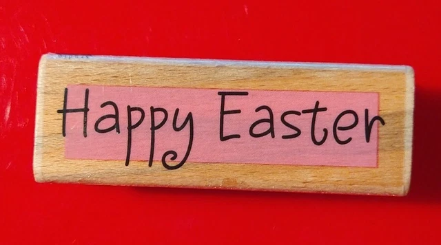 HAPPY EASTER Studio G Mounted Rubber Stamp