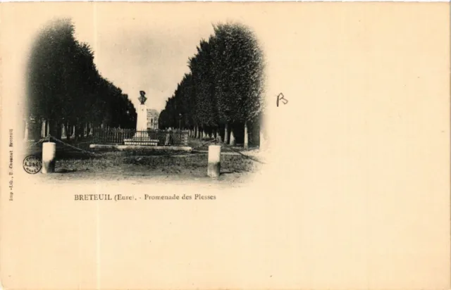 CPA BRETEUIL - Promenade des Plesses (478197)