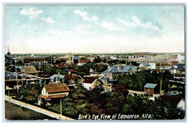 c1910 Bird's Eye View of Edmonton Alberta Canada Unposted Antique Postcard