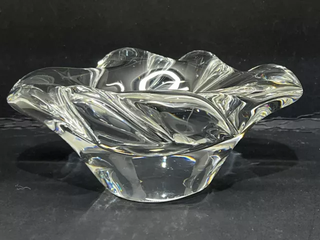 Lovely Art Deco Daum France Art Glass Bowl (P4224-67)