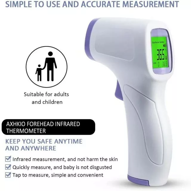 Berührungsloses Infrarot-Stirnthermometer (Innen & Außen) 2