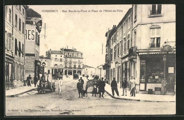 CPA Commercy, Rue Bas-de-la-Place de l´Hotel-de-Ville 1914