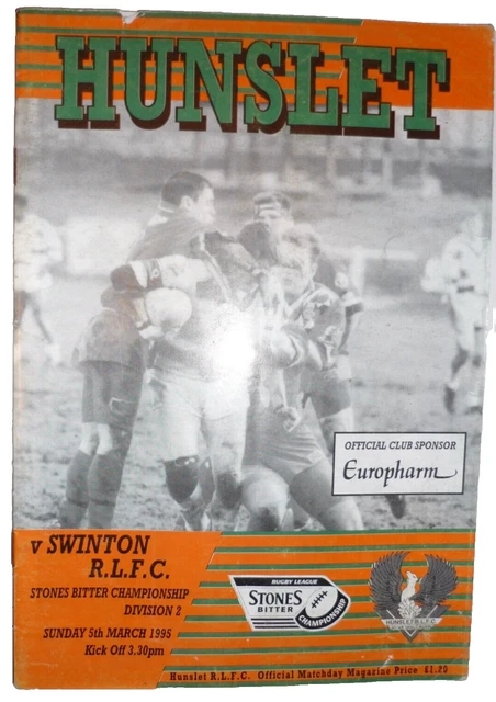 Hunslet v Swinton 5th March  1995 League Match @ Elland Road Stadium, Leeds