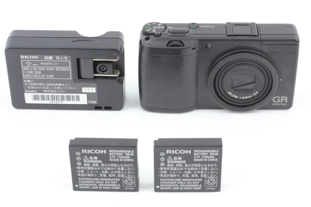 [Near MINT Shots1618] RICOH GR DIGITAL II 10.1MP Digital Camera Black From JAPAN 10