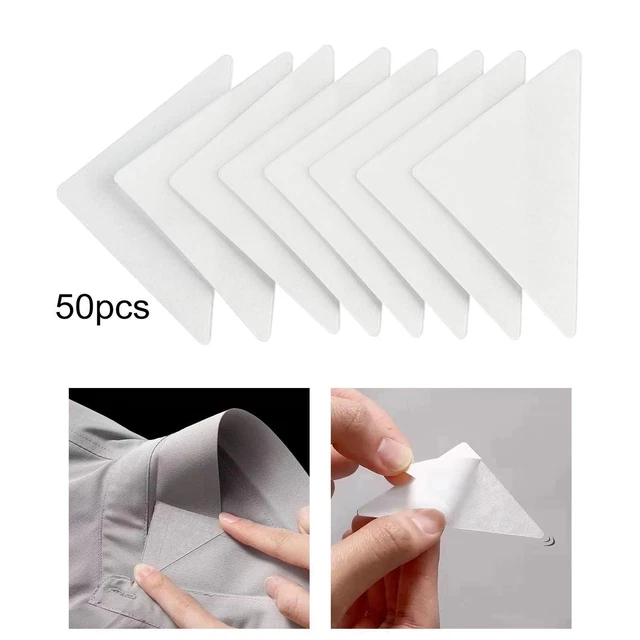 Autocollants De Col De Chemise Non Roulants, 50 Pièces, Protection Du Cou De