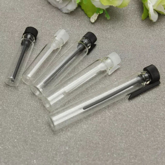 Wholesale 1ml 2ml 3ml 5ml Empty Small Clear Glass Perfume Sample Vial Bottle