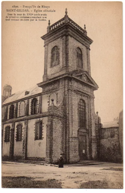 CPA 56 - SAINT GILDAS DE RHUYS (Morbihan) - 2890. Eglise abbatiale