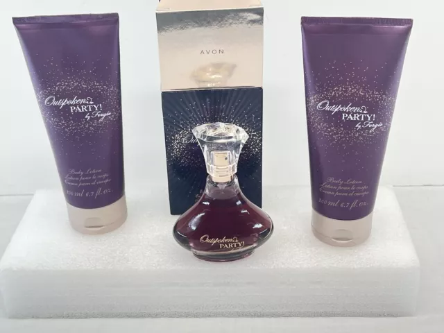 Avon OutSpoken Party! By Fergie Body Lotion & 1.7ml Parfum Spray