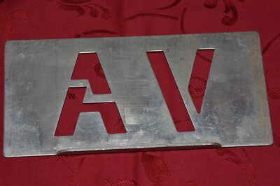 LONDON TRANSPORT BUS Garage Allocation Stencil Plate "Av Hounslow" Ref