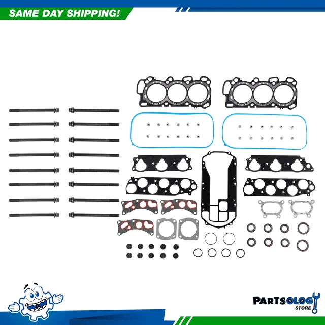 DNJ HGB2631 Cylinder Head Set with Head Bolt Kit For 03-10 Acura MDX 3.5L V6
