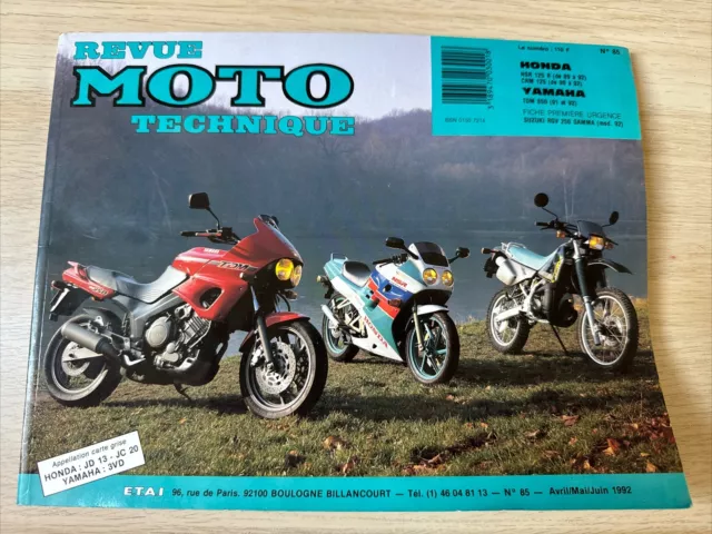 Revue Technique moto N.85 HONDA NSR 125 R CRM 125 YAMAHA TDM 850