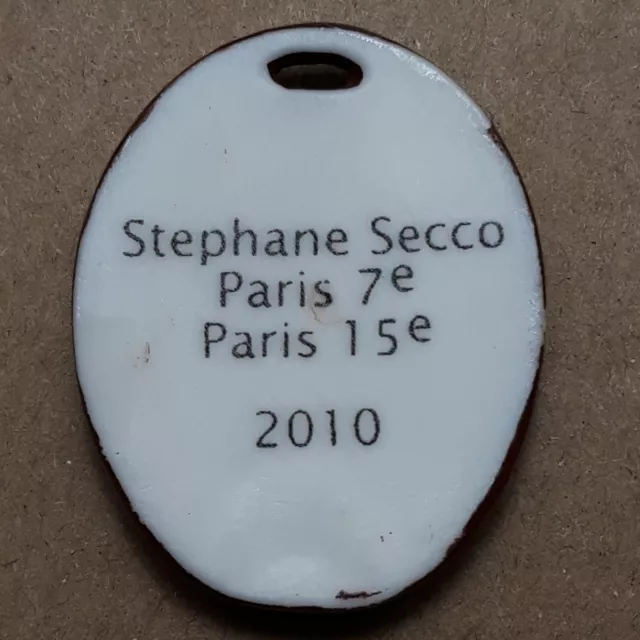 LA TOUR EIFFEL Stéphane Secco Paris 2010 Fève pendentif en porcelaine émaillée 3