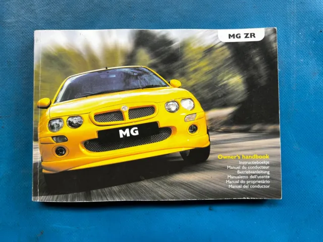 2001 - 2004 MG ZR Pre-facelift Owners Handbook & Service History (RCL0525)