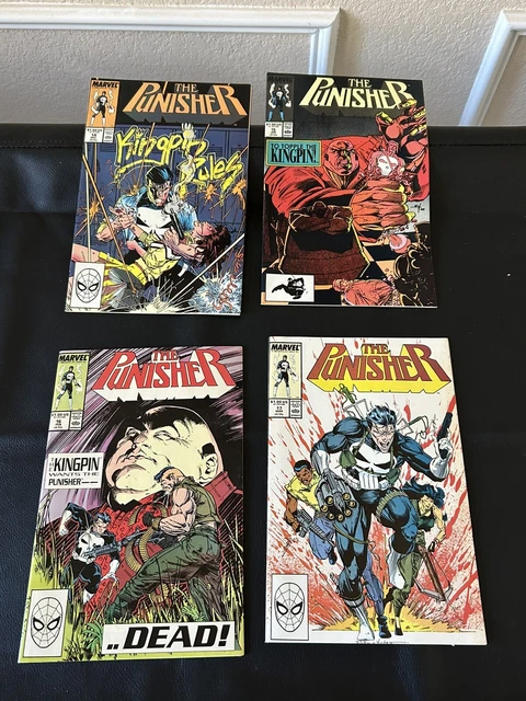 The Punisher #14,15,16,17 Marvel 1988/1989 Comics Bagged And Boarded