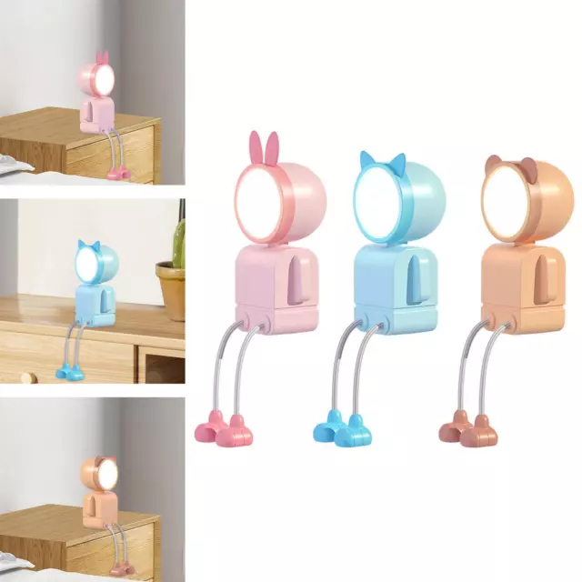 Lampe de chevet lapin douce et chaude, veilleuse pour chambre d'enfant,