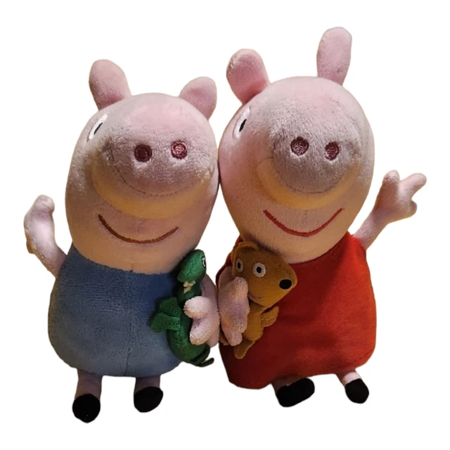 Peppa Pig And George Plush 7" Beanies