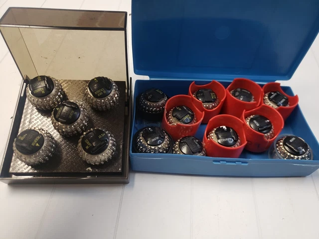 Lot of 15 IBM Selectric Typewriter Ball Type Font Print Heads