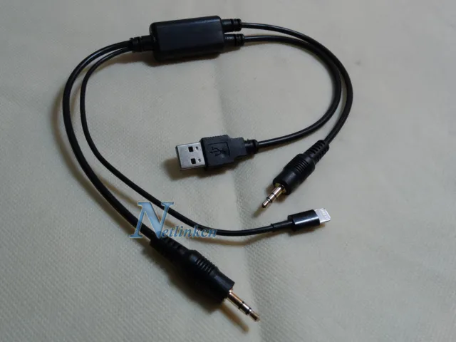 ALPINE câble aux 8 broches Pour iPHONE 5 5s 5c 6 iPOD TOUCH USB 3.5MM KCU-461iV 2