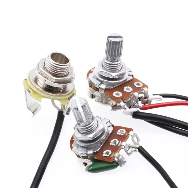 Box Guitar Pickup Harness with Volume Tone Pots and Knobs for Guitar Parts