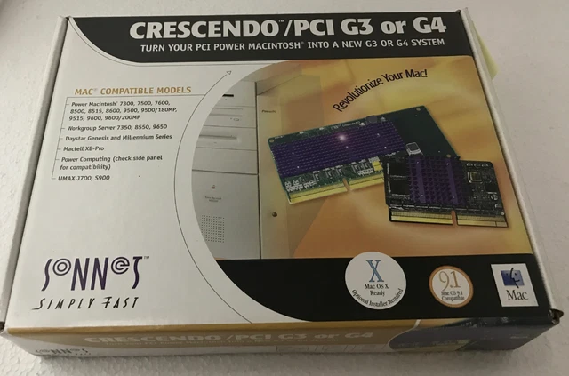 APPLE SONNET CRESCENDO/PCI G3 300Mhz Upgrade 512K 167Mhz L2