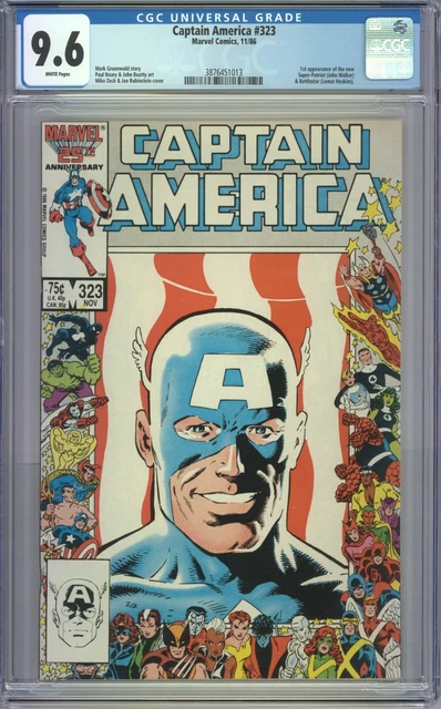 Captain America #323 CGC 9.6 1st App Super Patriot & Battlestar White Pages