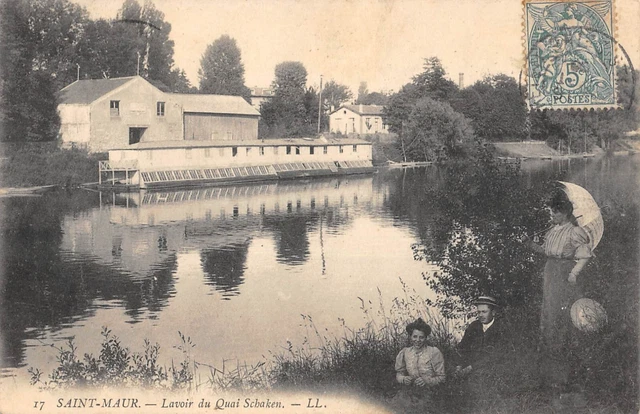 Cpa 94 Saint Maur / Lavoir Du Quai Schaken