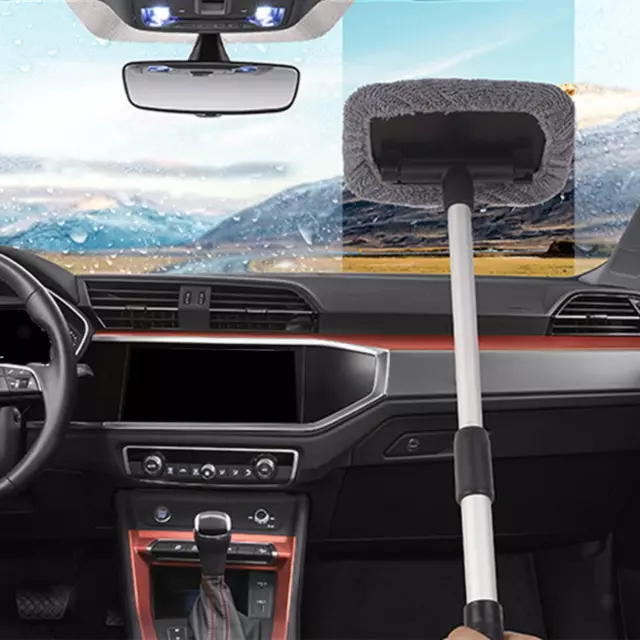 Outil de nettoyage de vitres de voiture en microfibre, essuie-glace, brosse de
