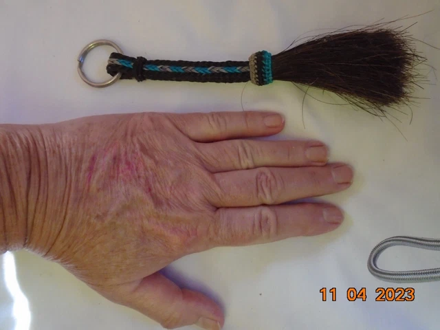 horsehair key chain 7 inches long NEVER USED