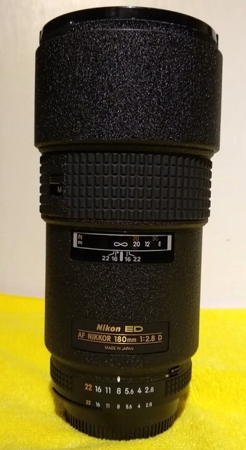 Nikon AF NIKKOR ED 180mm f/2.8D IF AutoFocus / Manual Prime Telephoto Lens New