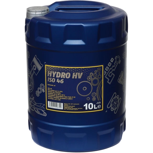 30L MANNOL HYDRO ISO 46 Olio Idraulico Liquido DIN 51524 Parte 2 Inclusa Tubo - Foto 10
