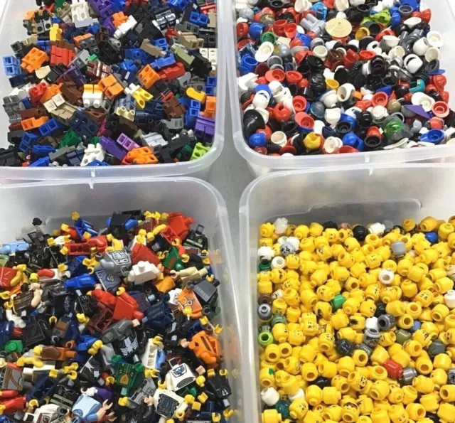 LEGO Bulk Lot Of Minifigure Parts! Body parts, heads, torsos, Hats. -You Choose!