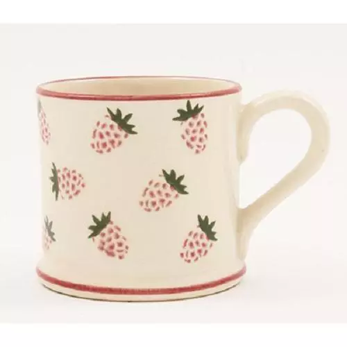 BRIXTON POTTERY NEW HANDMADE 250ml POTTERY MUG - Raspberries