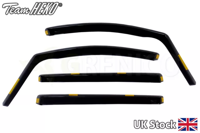 HEKO TINTED wind deflectors 4 pieces Peugeot 2008 5 doors SUV 2013-2019